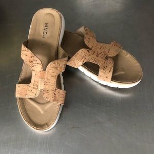 Vaneli Natural Cork Sandal Sz 9.5